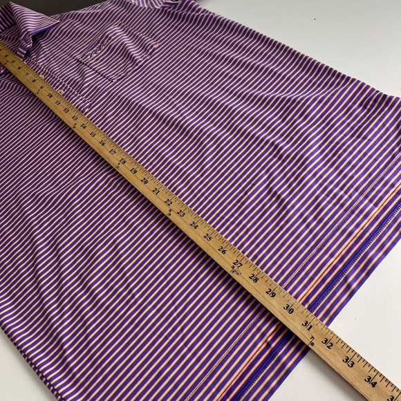 Peter Millar Summer Comfort Desert Mountain Golf Polo Shirt Mens Medium Stretch - Picture 7 of 8